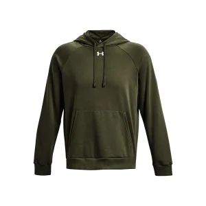 UA Rival Fleece Sudadera Capucha Hombre verde