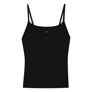 Tommy Jean Ess Strap Top Ext Vestido tirantes Mujer negro
